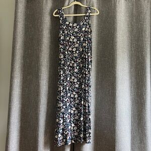 Vintage TR Bentley - Dreamy 90s floral dress in blues & pinks - size Medium